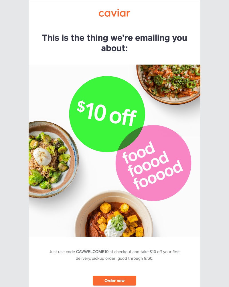  - $10 off your first order (!)