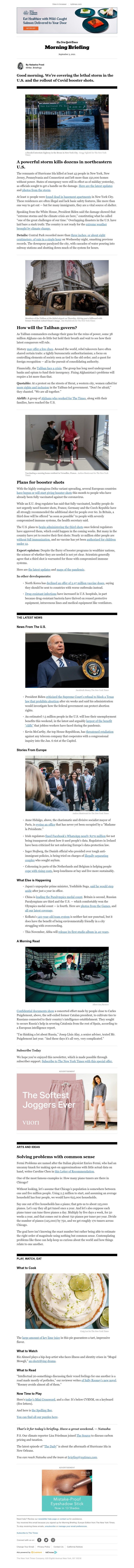 The New York Times - Your Friday Briefing