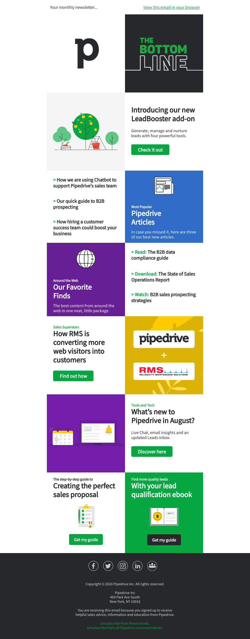 Pipedrive - The Bottom Line: September 2020 Edition