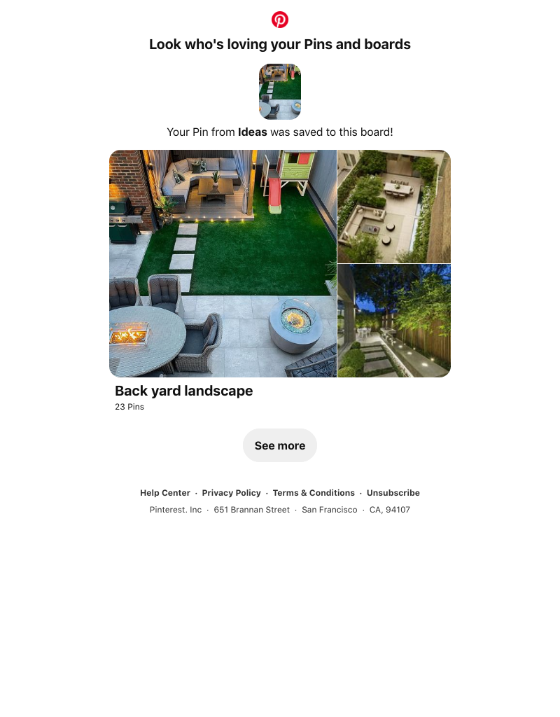 Pinterest - Your Pin from Ideas was saved to a similar board