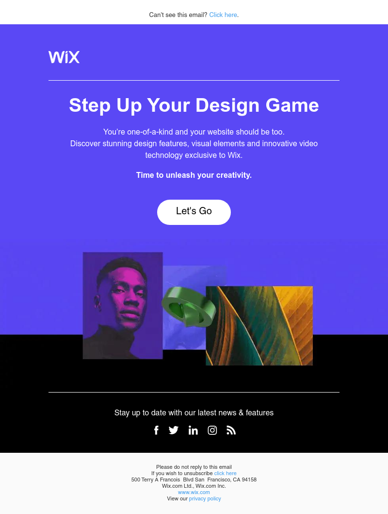 Wix - Your website wants some attention...