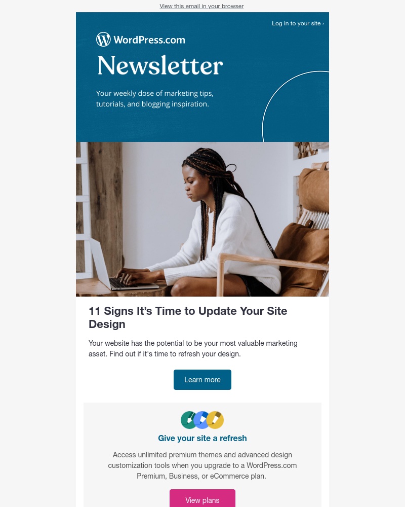 WordPress - 11 signs it's time for a site refresh