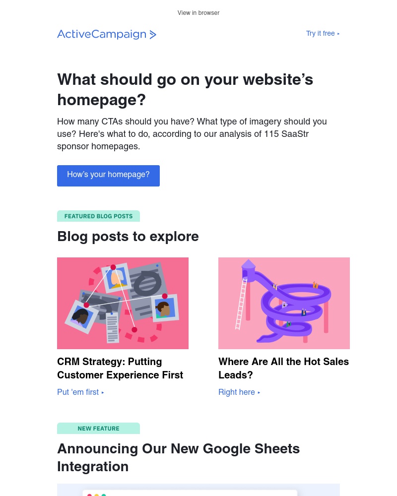  - 115 homepages do these things. How about yours?