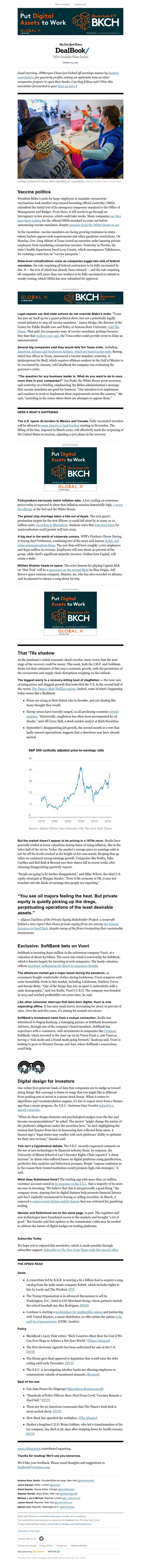 The New York Times - DealBook: When mandates collide