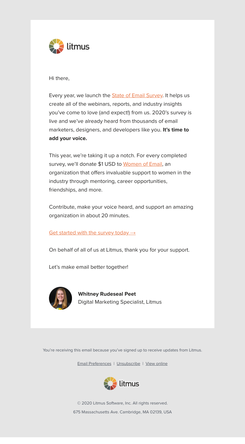 Litmus - Be a part of the State of Email