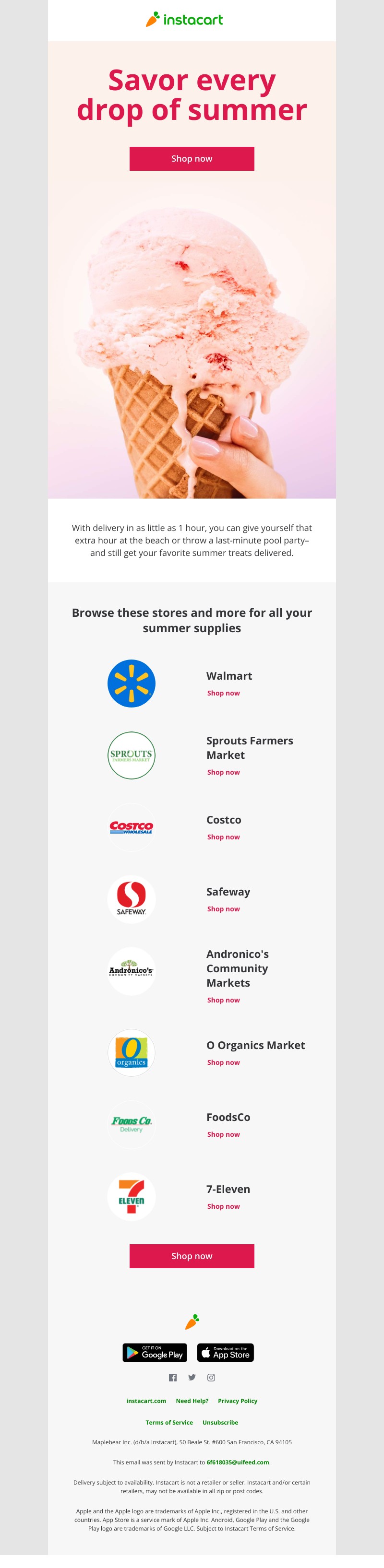 Instacart - Make the most of your summer on Instacart