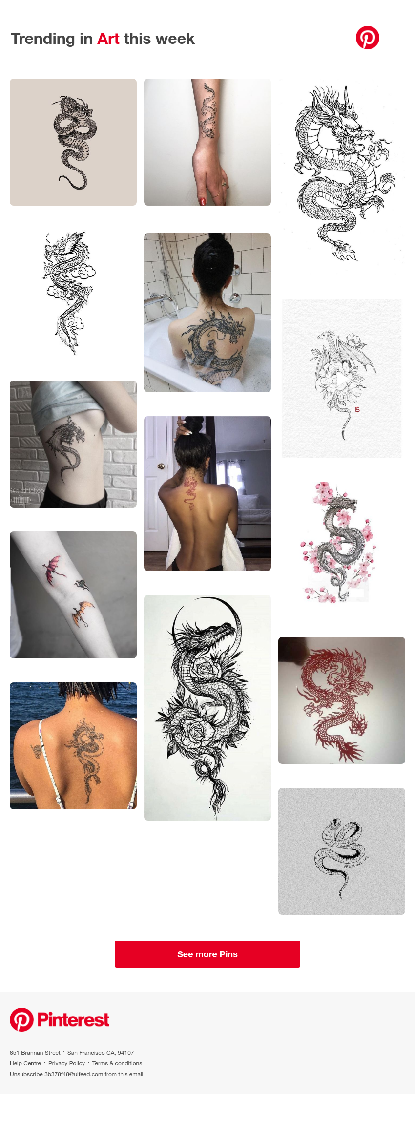 Pinterest - 📌 Small dragon tattoos, Dragon tattoo designs and more Pins trending on Pinterest