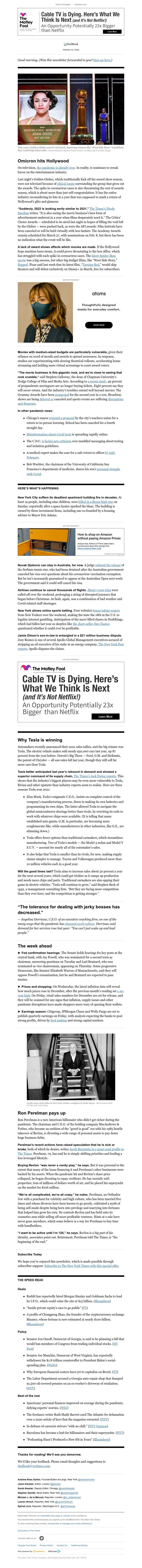 The New York Times - DealBook: Must the shows go on?