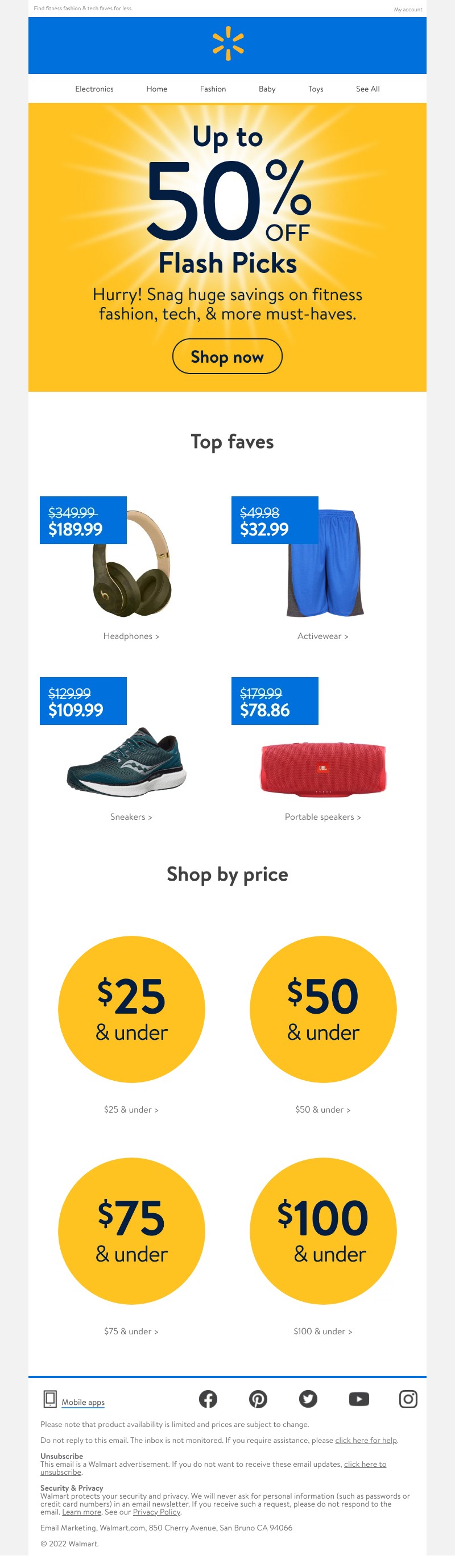 Walmart - Hurry! Grab up to 50% off with Flash Picks 🎊