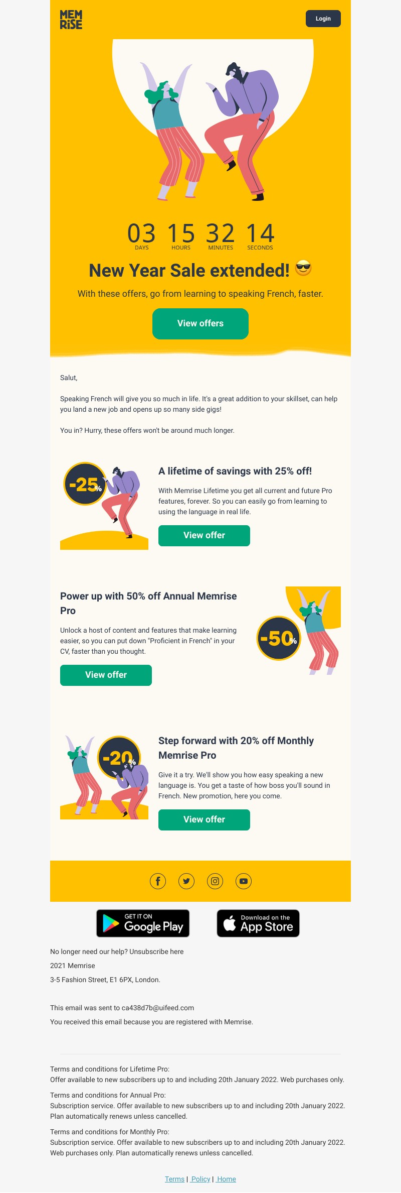 Memrise - New Year Sale extended! 😎