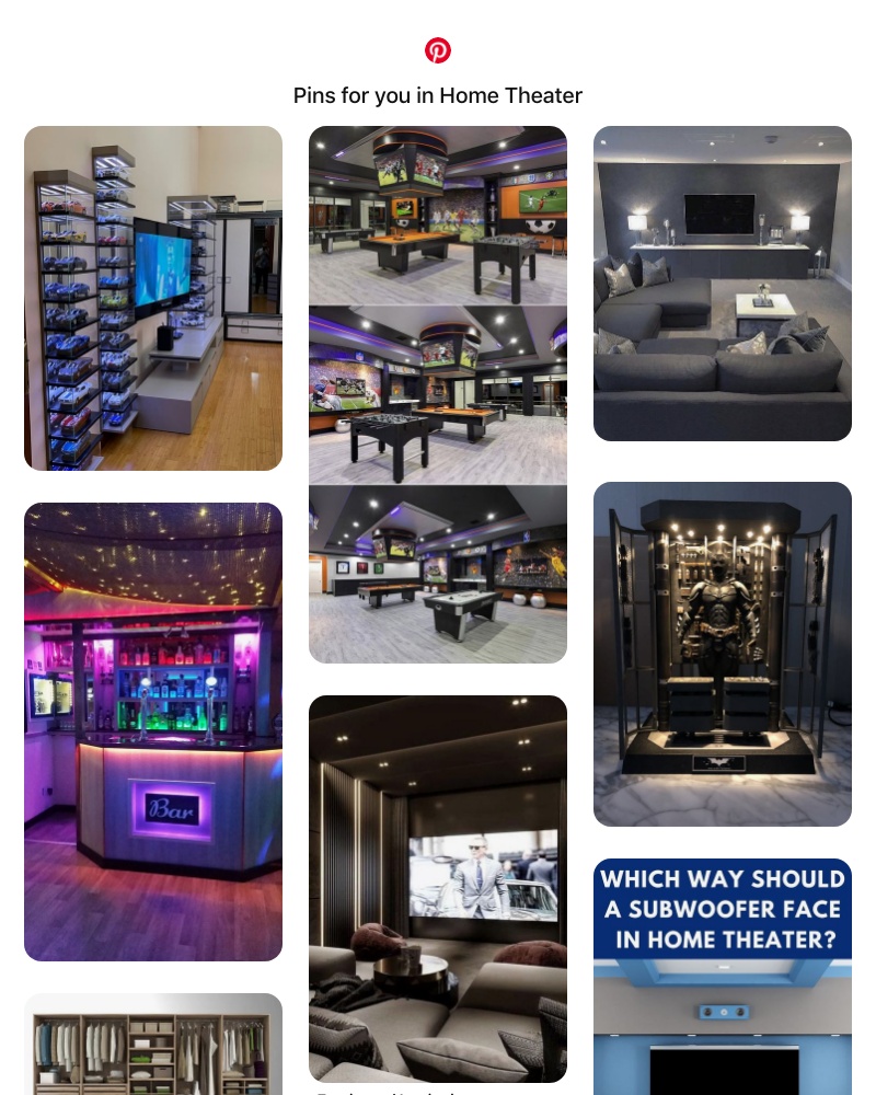 Pinterest - 14 Home Theater Pins you might like