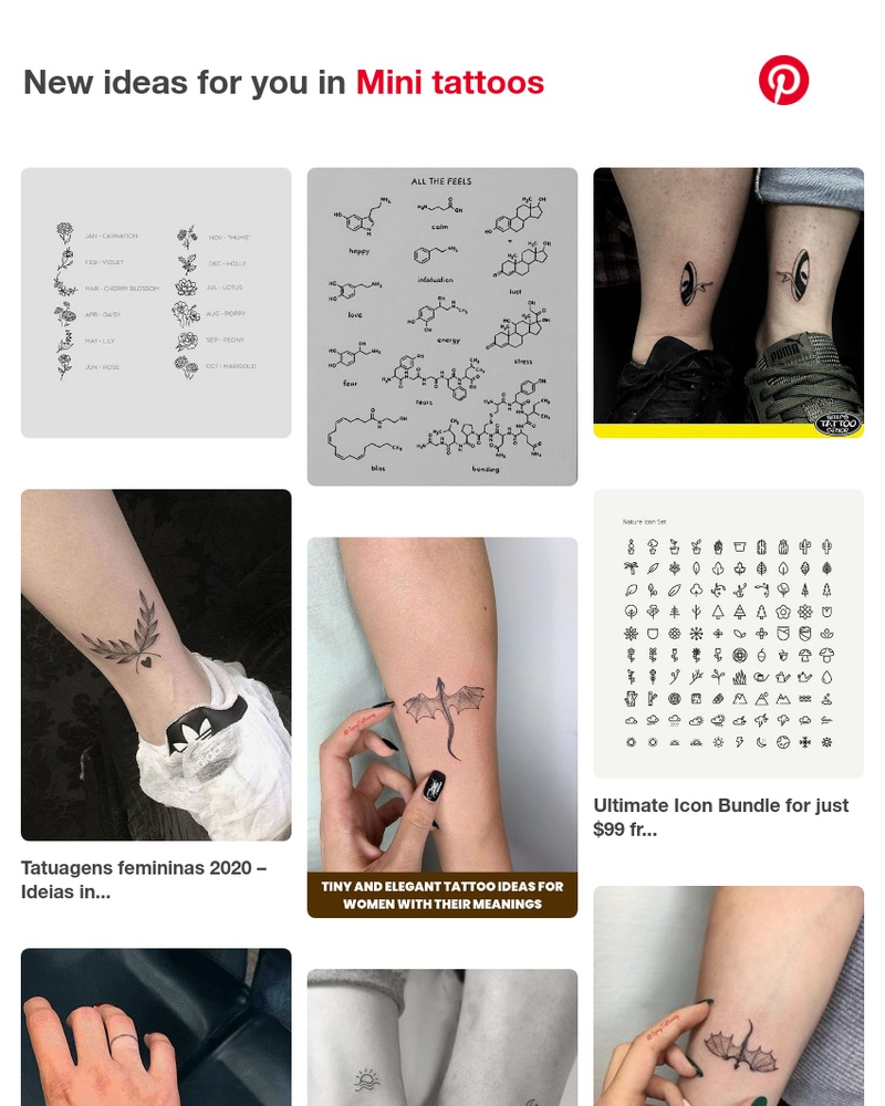 Pinterest - 📌 14 Mini tattoos Pins you might like