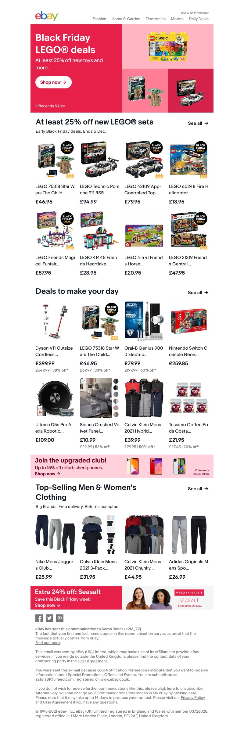 eBay - 🖤 Get 25% or more off new LEGO® sets 😎 ✨