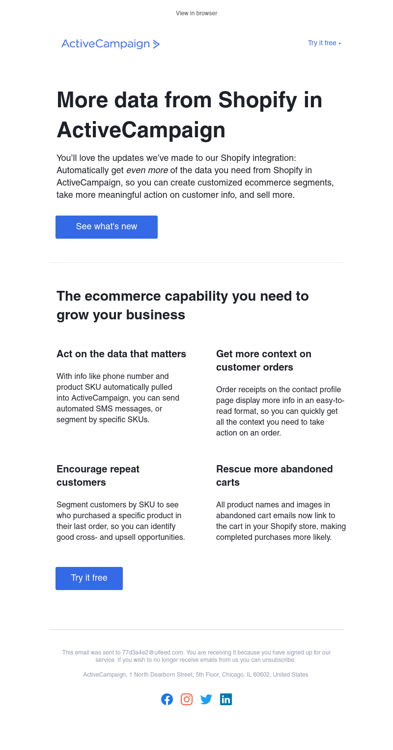  - Get holiday-ready with Shopify + ActiveCampaign