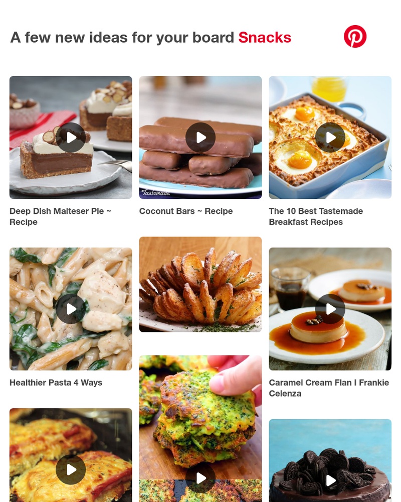 Pinterest - 15 more Pins for Snacks board