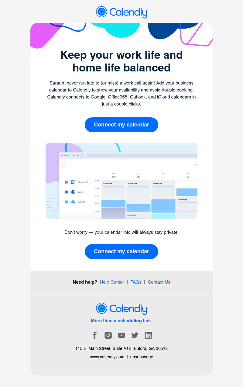 Calendly - Avoid double booking meetings!