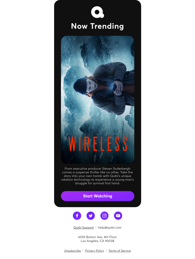 Quibi - Now Trending on Quibi: Wireless