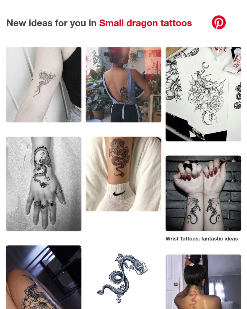 Pinterest - 📌 16 Small dragon tattoos Pins to check out