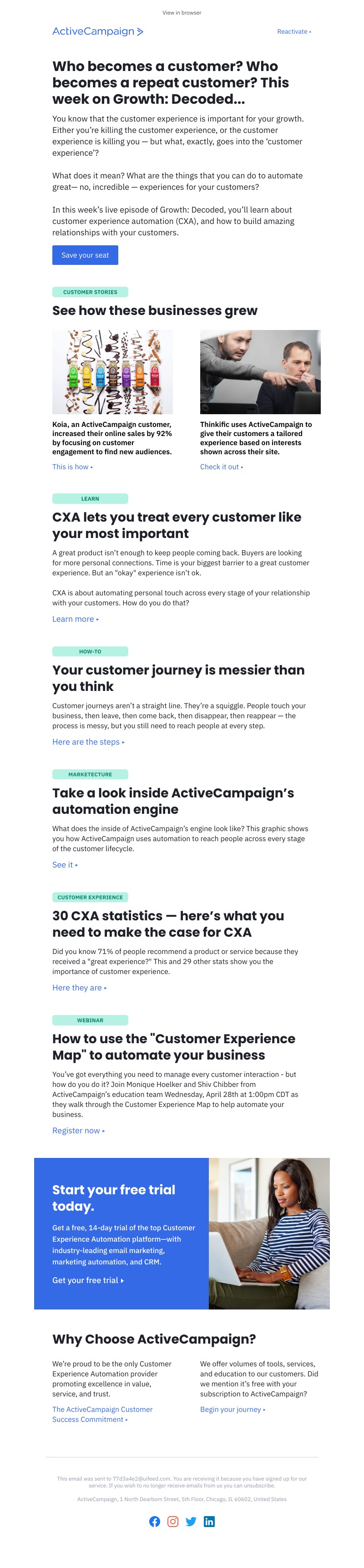  - Two people walk into a business. Which becomes a customer?