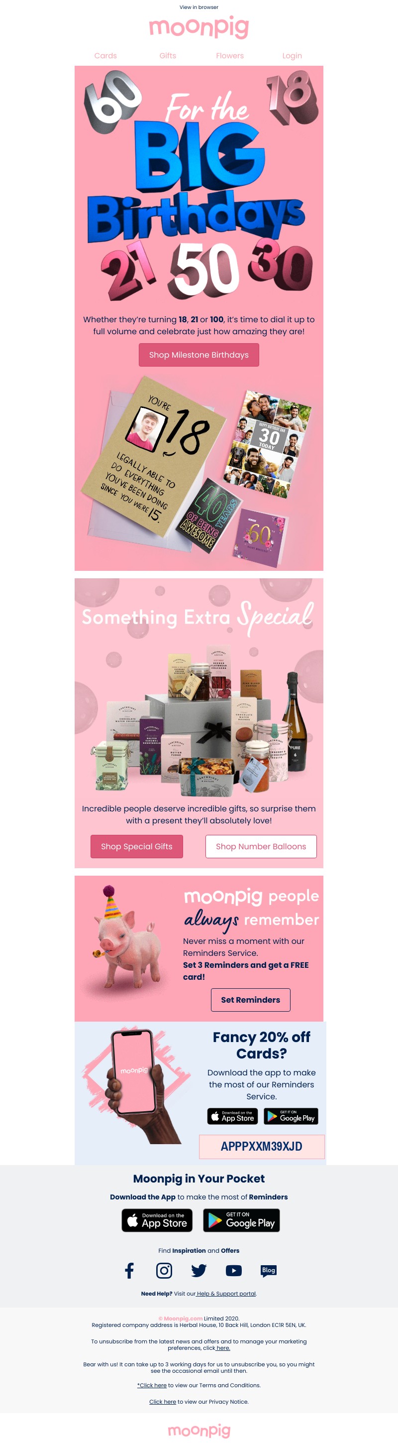 Moonpig - ⭐️BIG⭐️ birthdays
