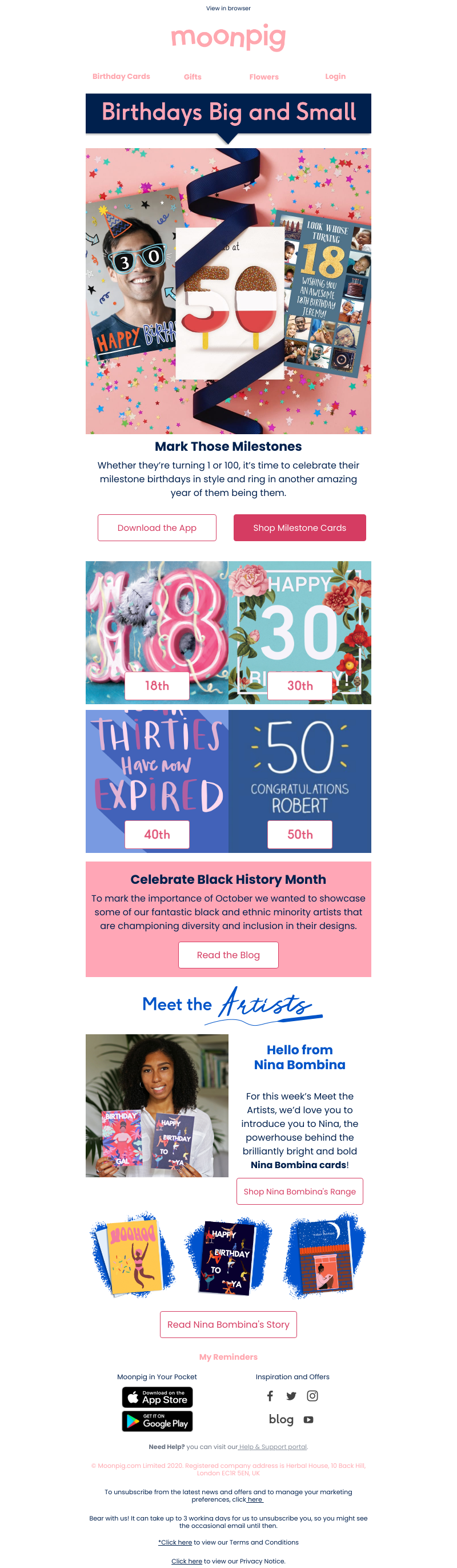 Moonpig - 🎉 Extraordinary birthdays 🎉