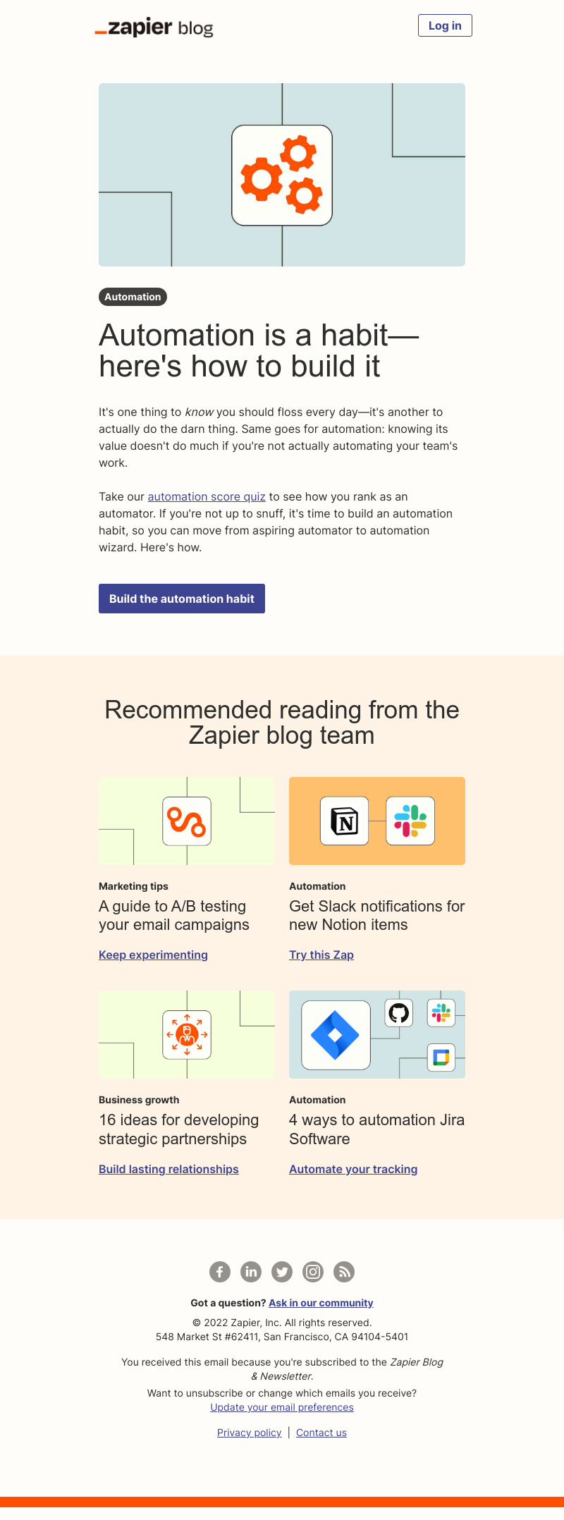 Zapier - Automation is a habit