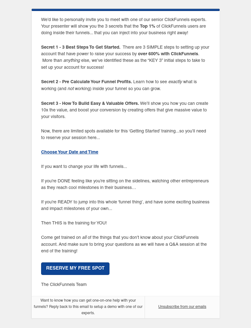 ClickFunnels - You’re Invited To The ULTIMATE ClickFunnels ‘Getting Started’ Training...