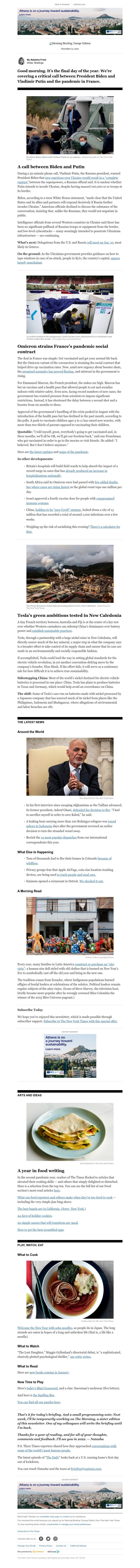 The New York Times - Your Friday Briefing