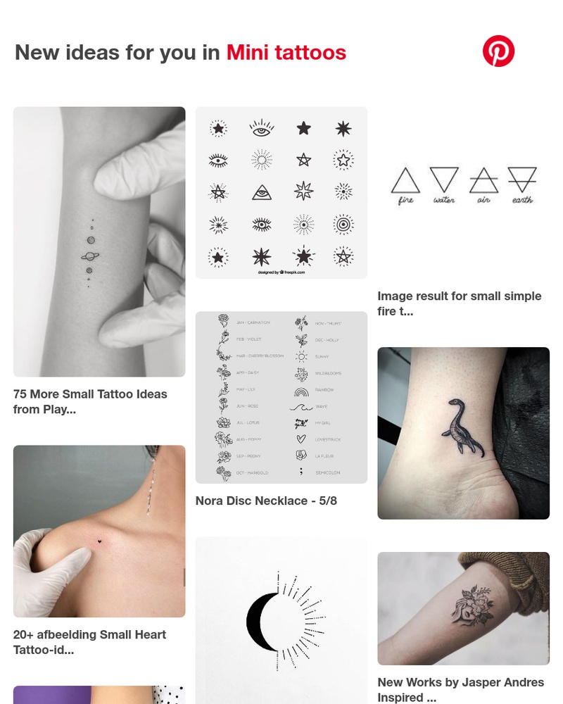 Pinterest - 📌 18 Mini tattoos Pins you might like