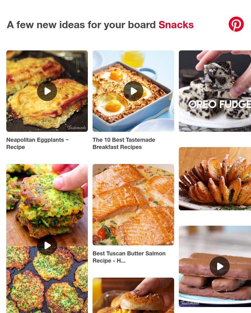 Pinterest - 18 more ideas for your Snacks board