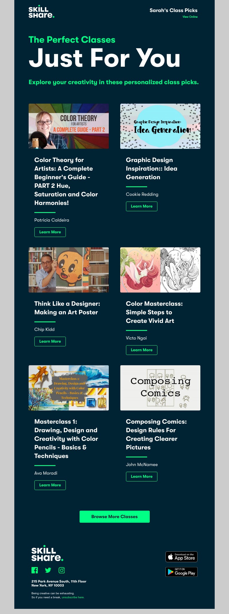 Skillshare - Your Personalized Class Picks