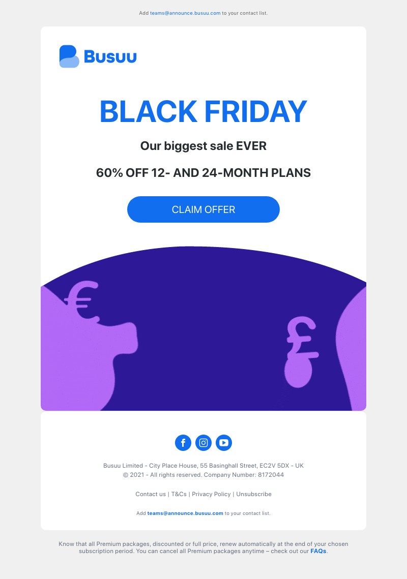 Busuu - 📣 60% OFF – Black Friday is finally here 📣