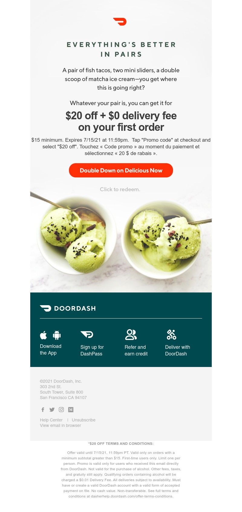  - It’s time to treat yourself to delivery