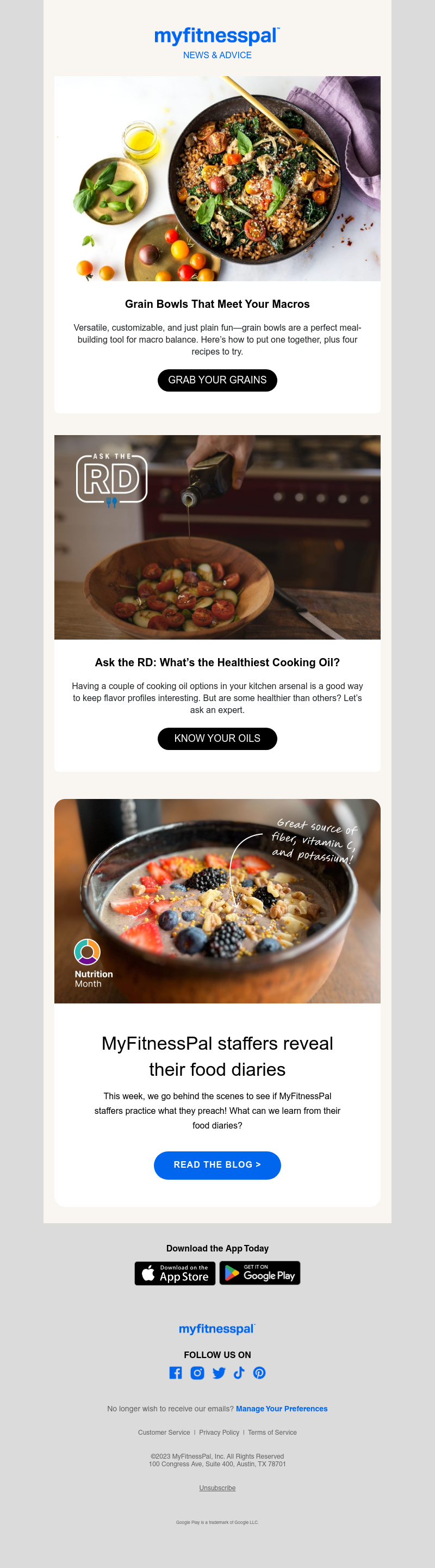 MyFitnessPal - Grain Bowls That Meet Your Macros