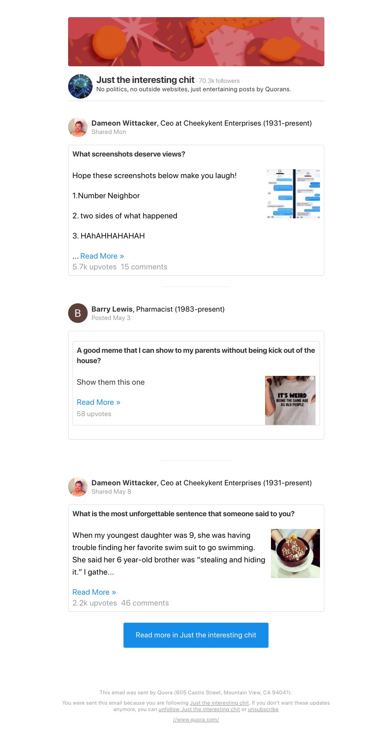 Quora - What screenshots deserve views?