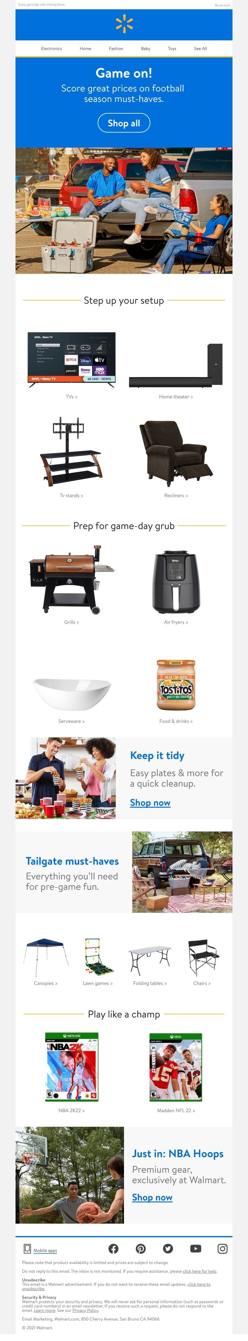 Walmart - Calling all football lovers! 🏈