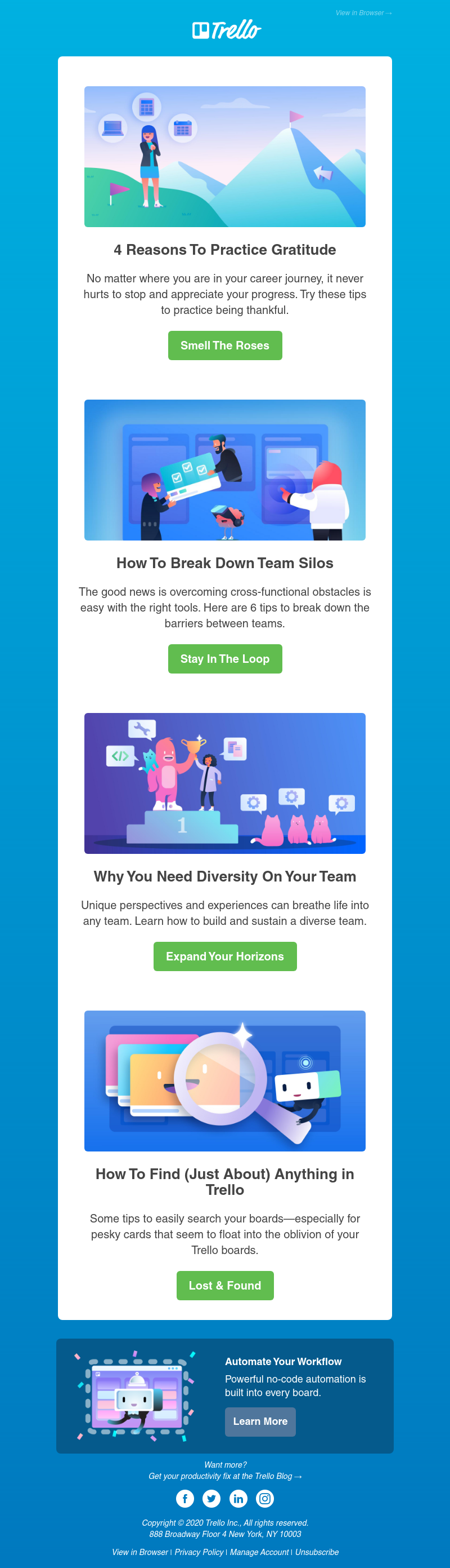 Trello - Adopting an attitude of gratitude