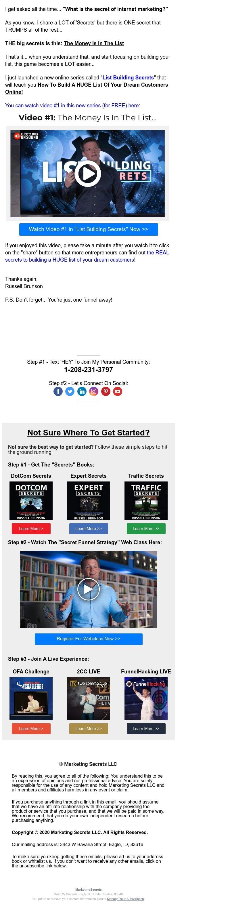 ClickFunnels - want a HUGE LIST of your dream customers?