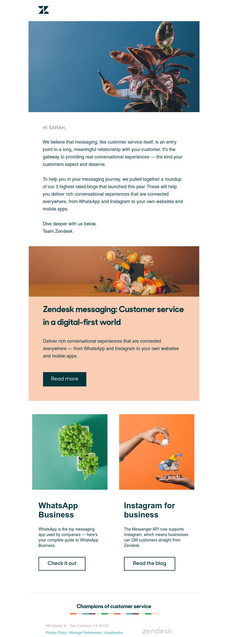 Zendesk - Customer service messaging strategies to get ahead of the competition