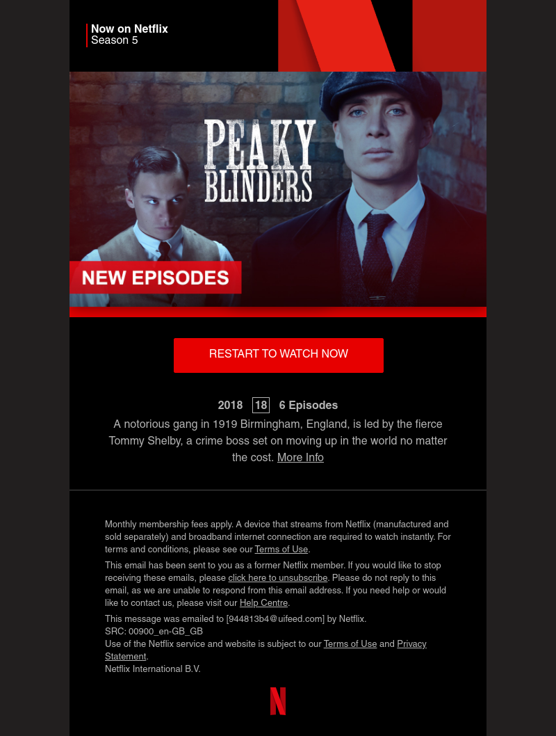 Netflix - Sarah, Peaky Blinders Season 5 is now on Netflix
