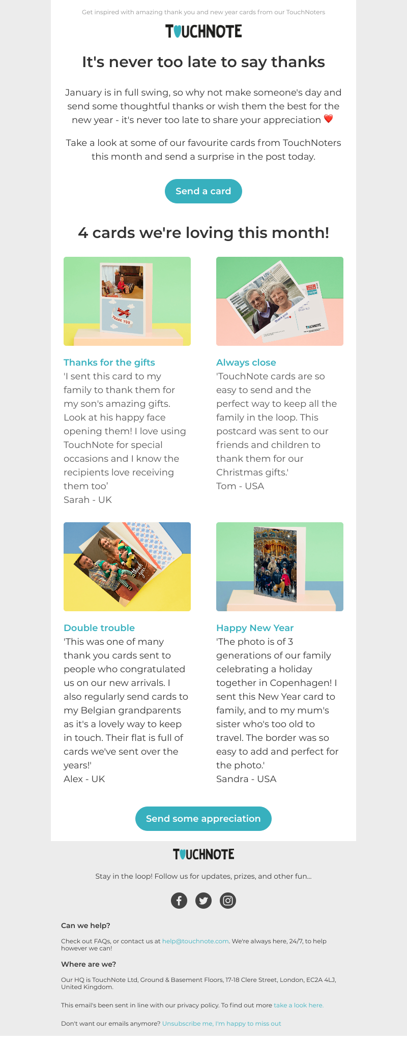 TouchNote - Sarah,  it's never too late to say thanks 😉