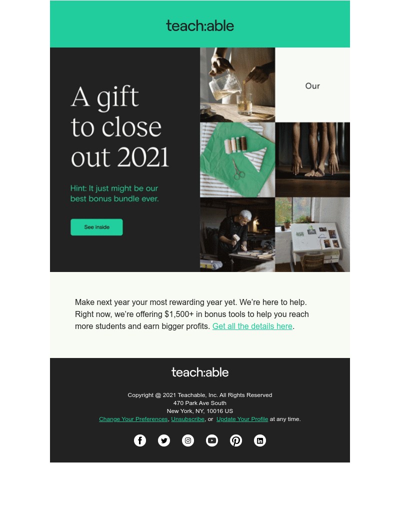 Teachable - Our gift to you