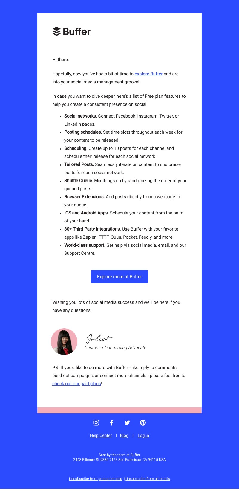 Buffer - All the free Buffer features