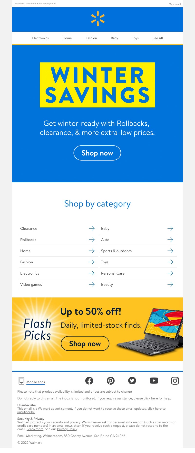 Walmart - Winter savings are here 🥶