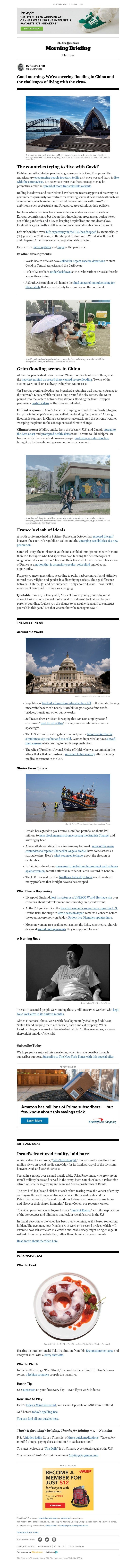 The New York Times - Your Thursday Briefing