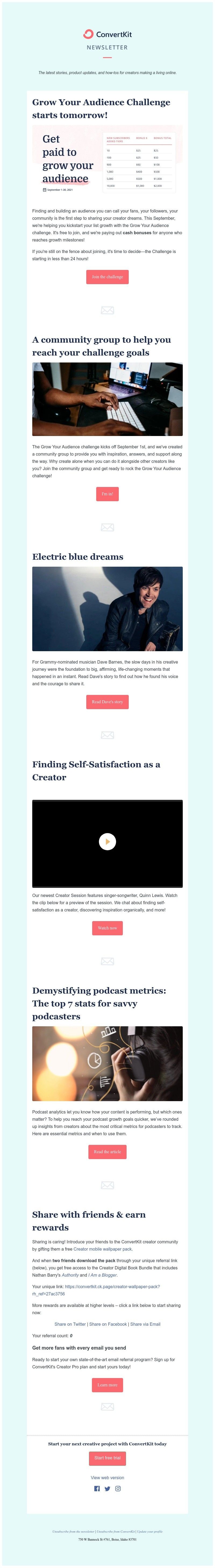 ConvertKit - 💰Starts Tomorrow: Get paid to grow your audience