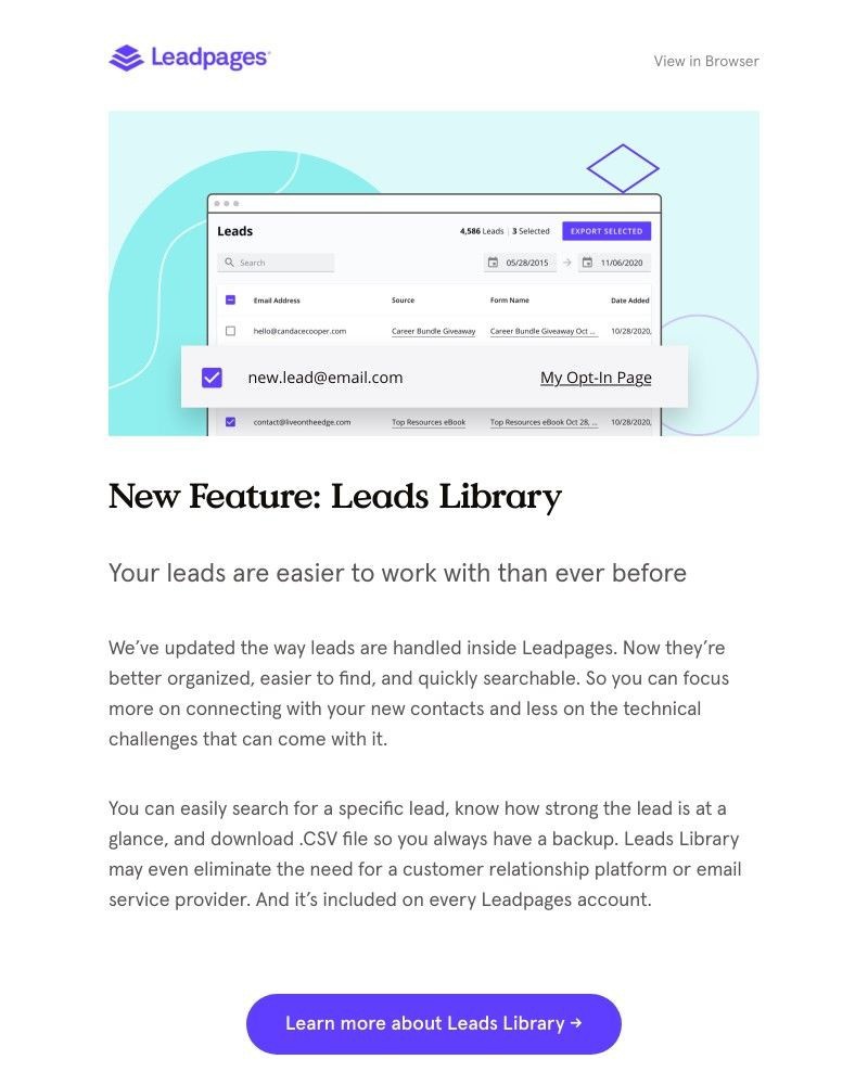 Leadpages - 2 big ol' announcements