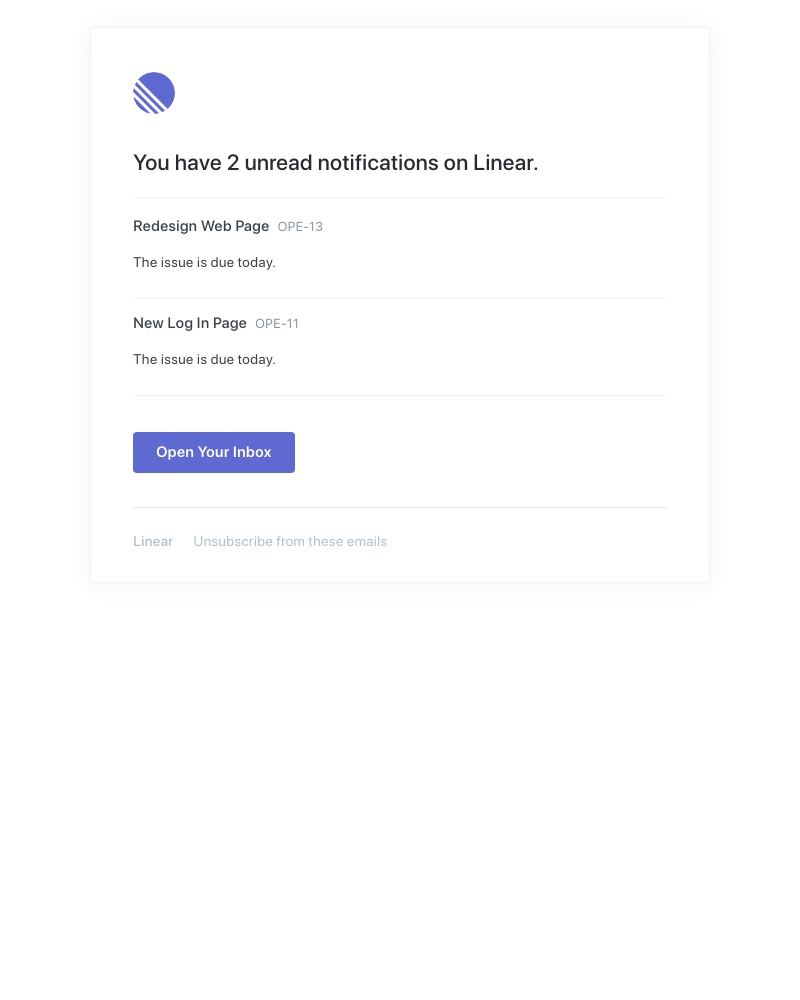 Notion - 2 unread notifications on Operations Manager