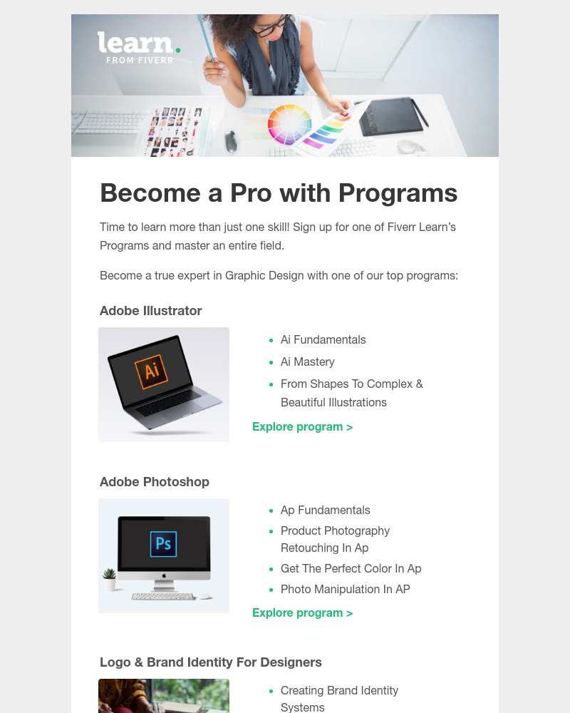 Fiverr - 20% off. 100% skills.