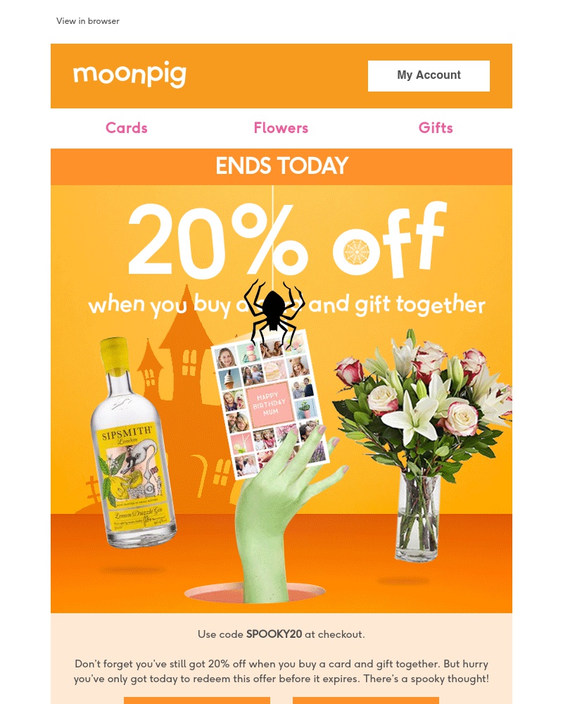 Moonpig - 20% off Ends Today!